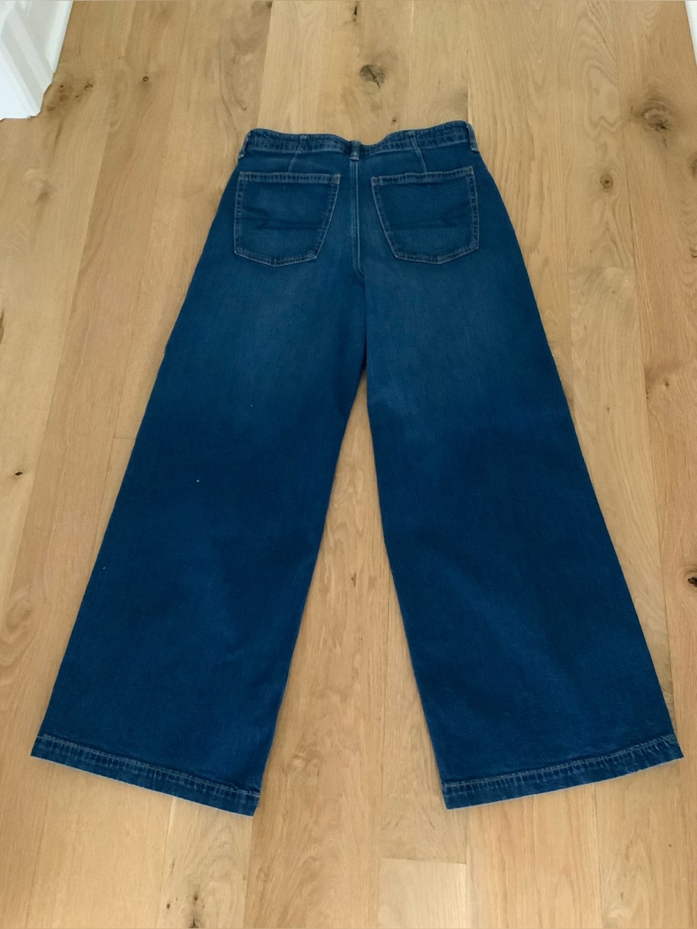AE Dreamy Drape Strigid Low-Rise Ultra Wide-Leg Jean - Picture 5 of 8